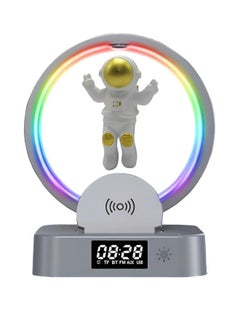Multifunctional Wireless Charger Alarm Clock Bluetooth Speaker APP Control RGB Night Light Charging Station for Android & IOS