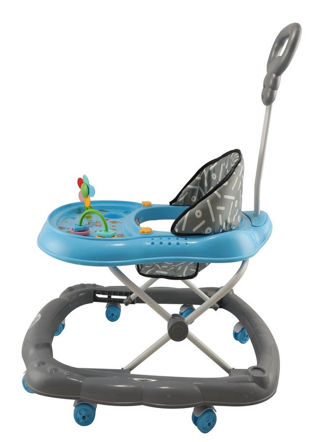 JoyRide Kidzoo BabyGo Walker Compact Foldable Activity Walker with Adjustable Height & Parental Handle for Boys|Girls Age 6+ Months Blue - Image 5