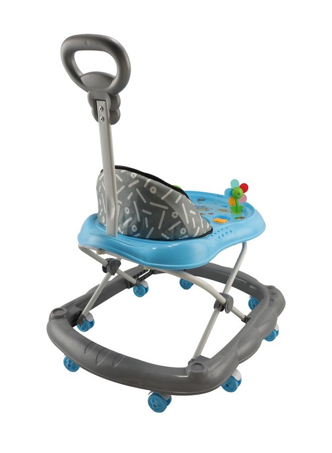 JoyRide Kidzoo BabyGo Walker Compact Foldable Activity Walker with Adjustable Height & Parental Handle for Boys|Girls Age 6+ Months Blue - Image 4