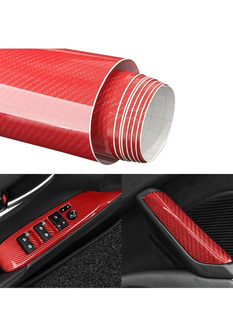 RATSAW 6D Carbon Fiber Sticker Self adhesive Waterproof Wrapping Protective Film for Car Vehicle and Laptop 30 x 150CM  - Image 1