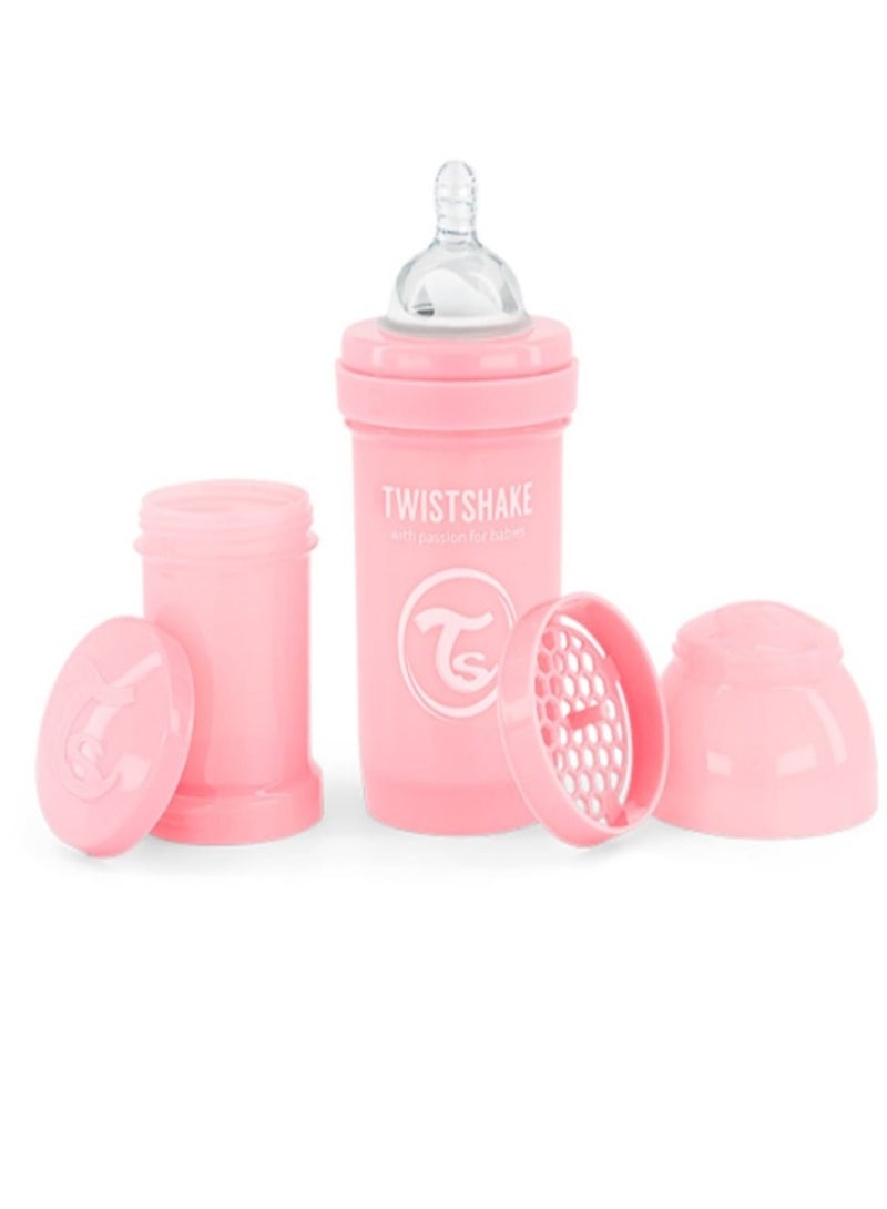 TWISTSHAKE Twistshake Anti-Colic Feeding Bottle Pastel Pink 180 ml - Image 3