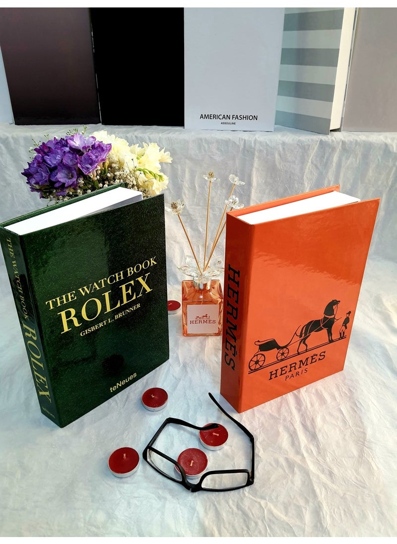 Saccura Dekor Decorative Book Box Set of 2 Hermes & Urban Book Box Set  - Image 3