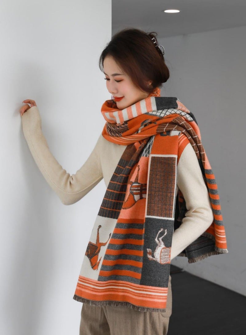 آي إس آي وشاح حريري من الباشمينا للنساء - شال أنيق لفساتين السهرة، وعباءة بونشو - إكسسوار ناعم وفاخر للمناسبات الرسمية - Image 2