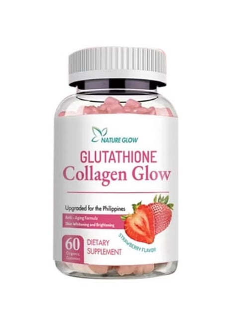 Collagen Glow Anti-Aging Skin Whitening Vitamins Strawberry Flavor