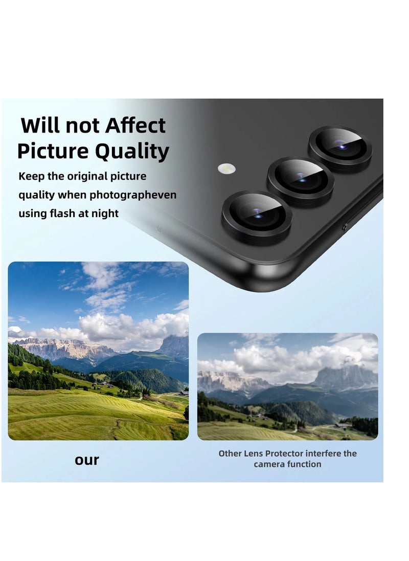 Wtech Samsung Galaxy S24 5G 2024 Premium Camera Lens Film Protector Shield (MLHICR) - Clear/Black  - Image 4