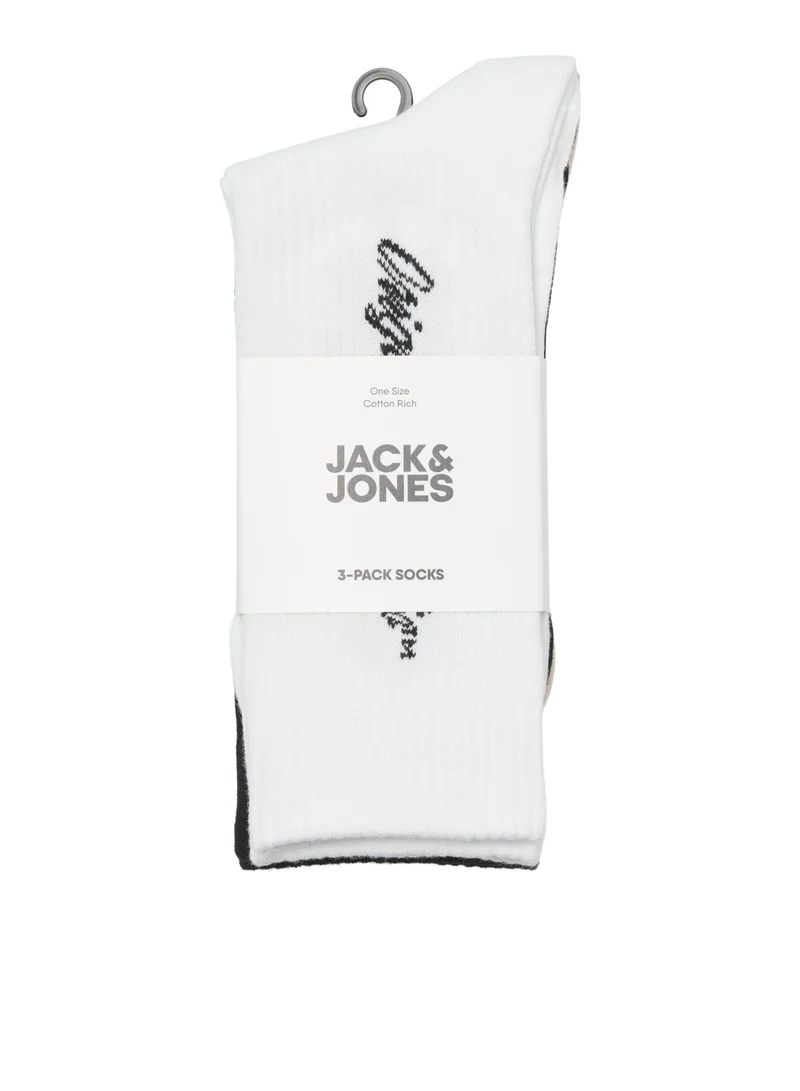 جاك اند جونز 3 Pack of Tennis Crew Socks