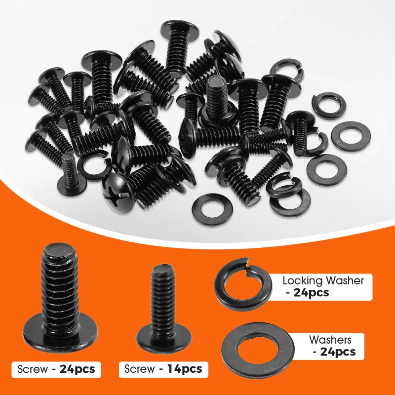 Lemfema Grill Screws Replacement Kit, Compatible with Pit Boss PB1000SC1, PB1000SC2, PB1000XL, PB1000SP Grills, Includes Screw Set 1/4'' *15mm(24pcs), Screw 5/32" *12mm(14pcs) - Image 3