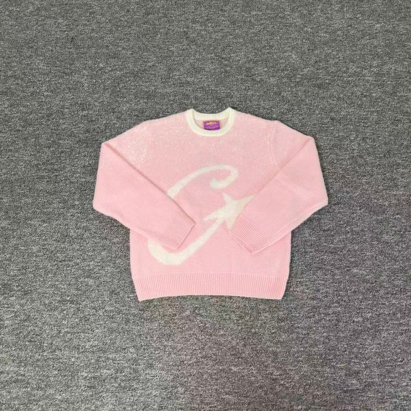 Corteiz New Jacquard Letter Logo Trendy High Street Fashion Casual Stylish Unisex Crew Neck Knit Sweater - Image 5