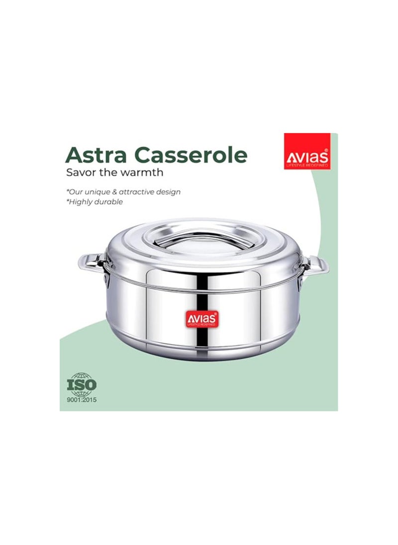 Atlasware AVIAS Astra Double Wall Insulated Stainless Steel Casserole,2500ml Hot Box for Kitchen  - Image 4