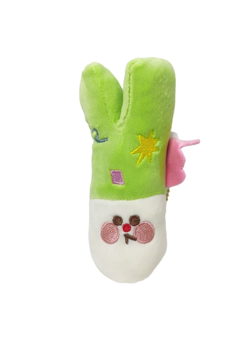 10cm Chive Vegetable And Fruit Series Plush Toys, Cute Snack Expression Plush Doll Bag Pendant, Doll Soft Plush Toy Boy Girl Birthday Gift - Image 1