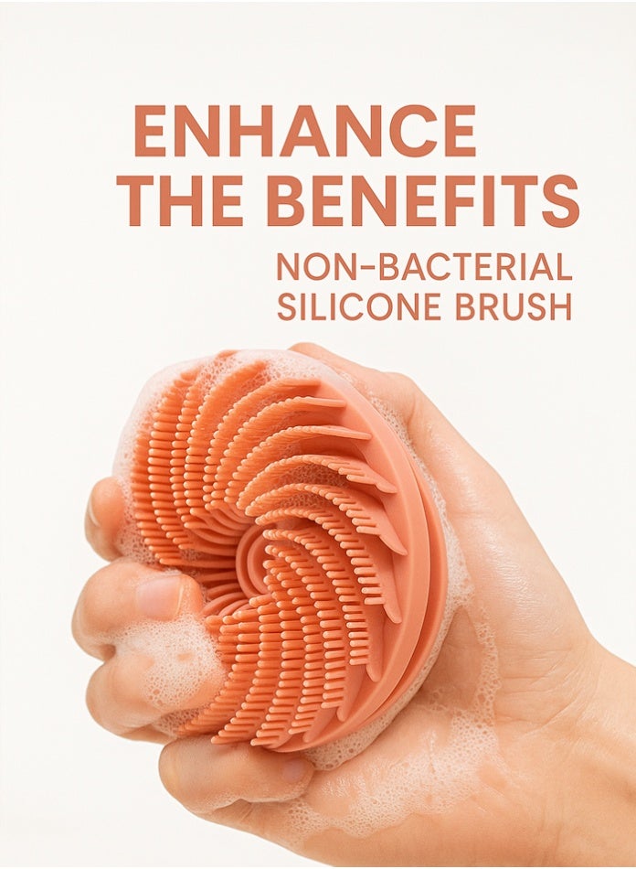 EFFIE Silicone Body Brush – Gentle Exfoliating Body Scrubber in Shower, Silicone Loofah with Easil Bristles, Long Lasting & More Hygienic Than Traditional Shower Loofah – 1 Pack  - Image 5