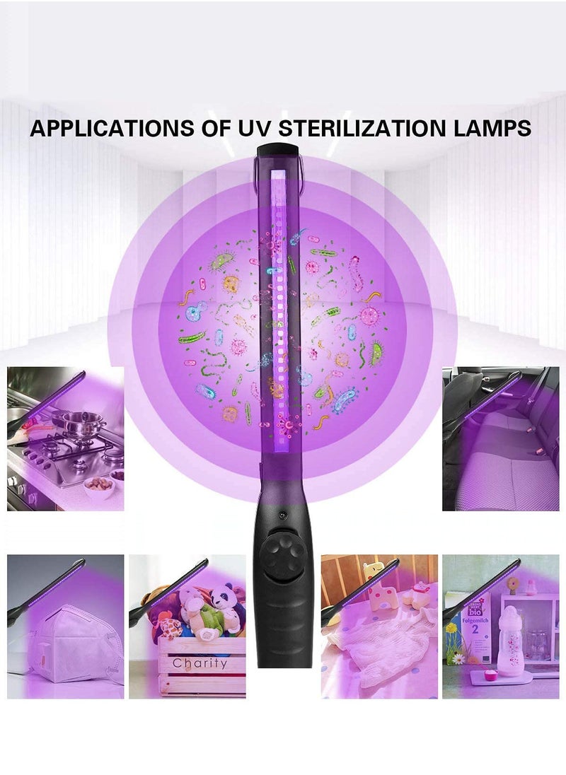 joyzzz - UV Light Sanitizer, Portable UV Light Disinfection Lamp, USB Rechargeable Ultraviolet Light Sanitizer, for Home Hotel Travel Car Kills 99% of Germs Viruses and Bacteria UV light Sanitizer Wand - Image 1