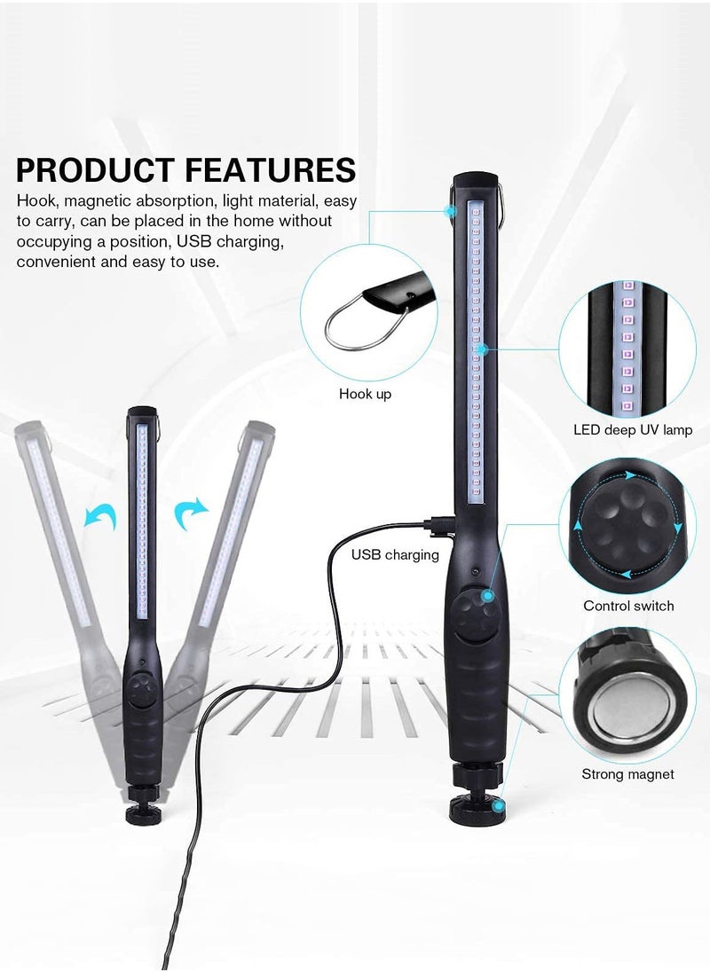 joyzzz - UV Light Sanitizer, Portable UV Light Disinfection Lamp, USB Rechargeable Ultraviolet Light Sanitizer, for Home Hotel Travel Car Kills 99% of Germs Viruses and Bacteria UV light Sanitizer Wand - Image 1