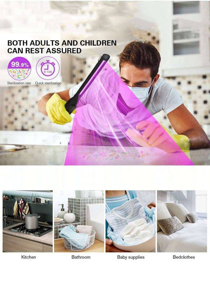 joyzzz - UV Light Sanitizer, Portable UV Light Disinfection Lamp, USB Rechargeable Ultraviolet Light Sanitizer, for Home Hotel Travel Car Kills 99% of Germs Viruses and Bacteria UV light Sanitizer Wand - Image 1