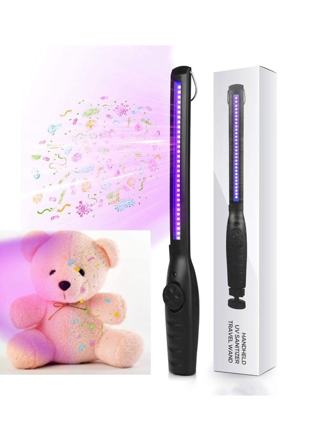 joyzzz - UV Light Sanitizer, Portable UV Light Disinfection Lamp, USB Rechargeable Ultraviolet Light Sanitizer, for Home Hotel Travel Car Kills 99% of Germs Viruses and Bacteria UV light Sanitizer Wand - Image 1