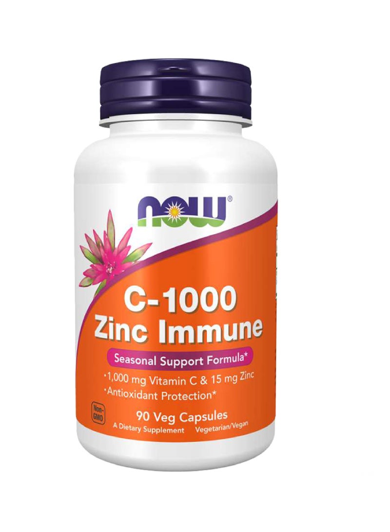 NOW C-1000 ZINC IMMUNE V/C 90'S