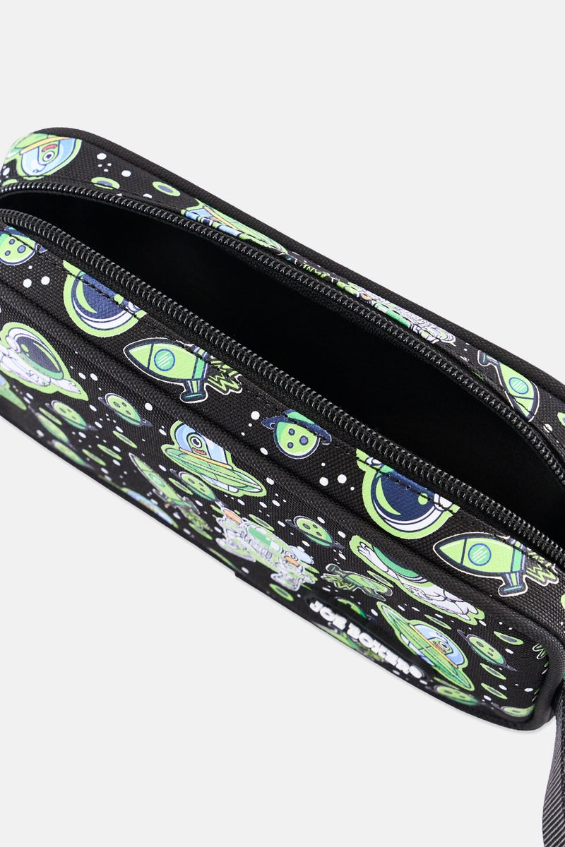 Joe Boxer Kids Boy Graphic Print Pencil Pouch, Multicolor - Image 3