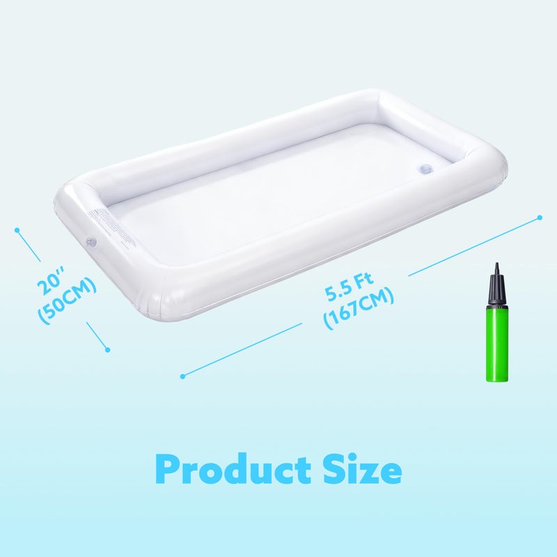 JOYIN 3-Pack Inflatable Serving Bars Cooler - Inflatable Cooler Ice Buffet Salad Serving Trays with Drain Plug, Food Drink Holder for Indoor Outdoor Summer Picnic Beach Pool Luau Party - Image 5