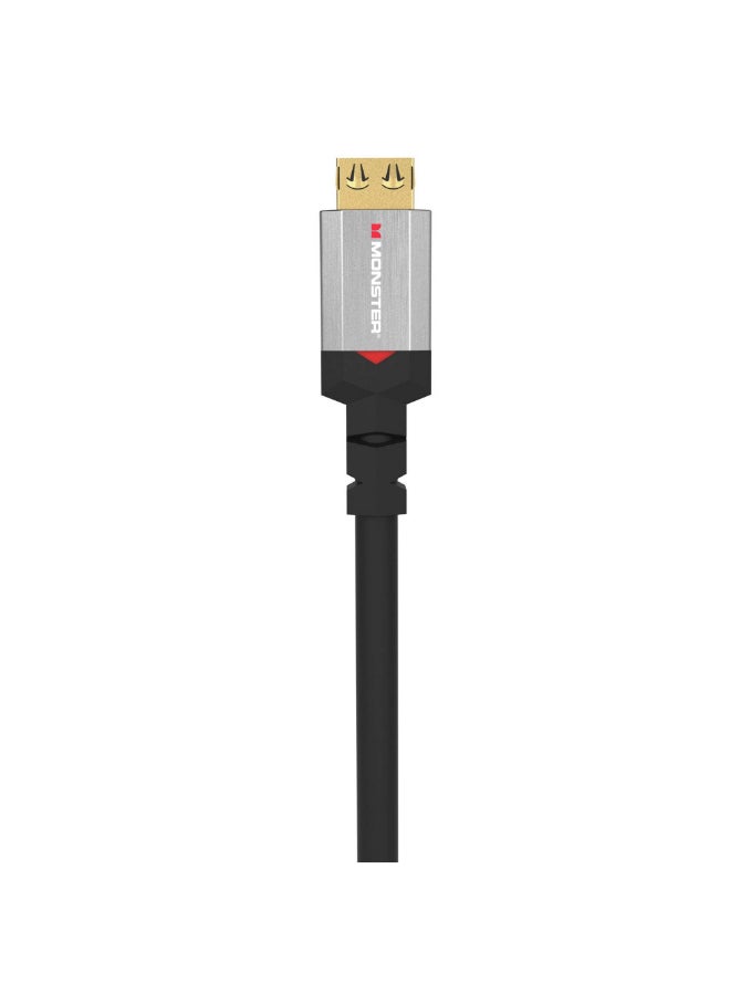 مونستر كابل HDMI معتمد بدقة 4K الترا اتش دي مع إيثرنت أسود وفضي 6 قدم JHIU0123 - Image 3