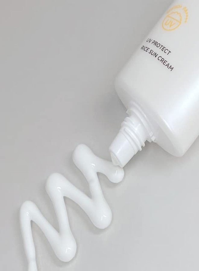 MIDHA UV Protect Rice Sun Cream SPF 50+ PA+++ Vegan Reef-friendly Non-greasy sun screen - Image 4