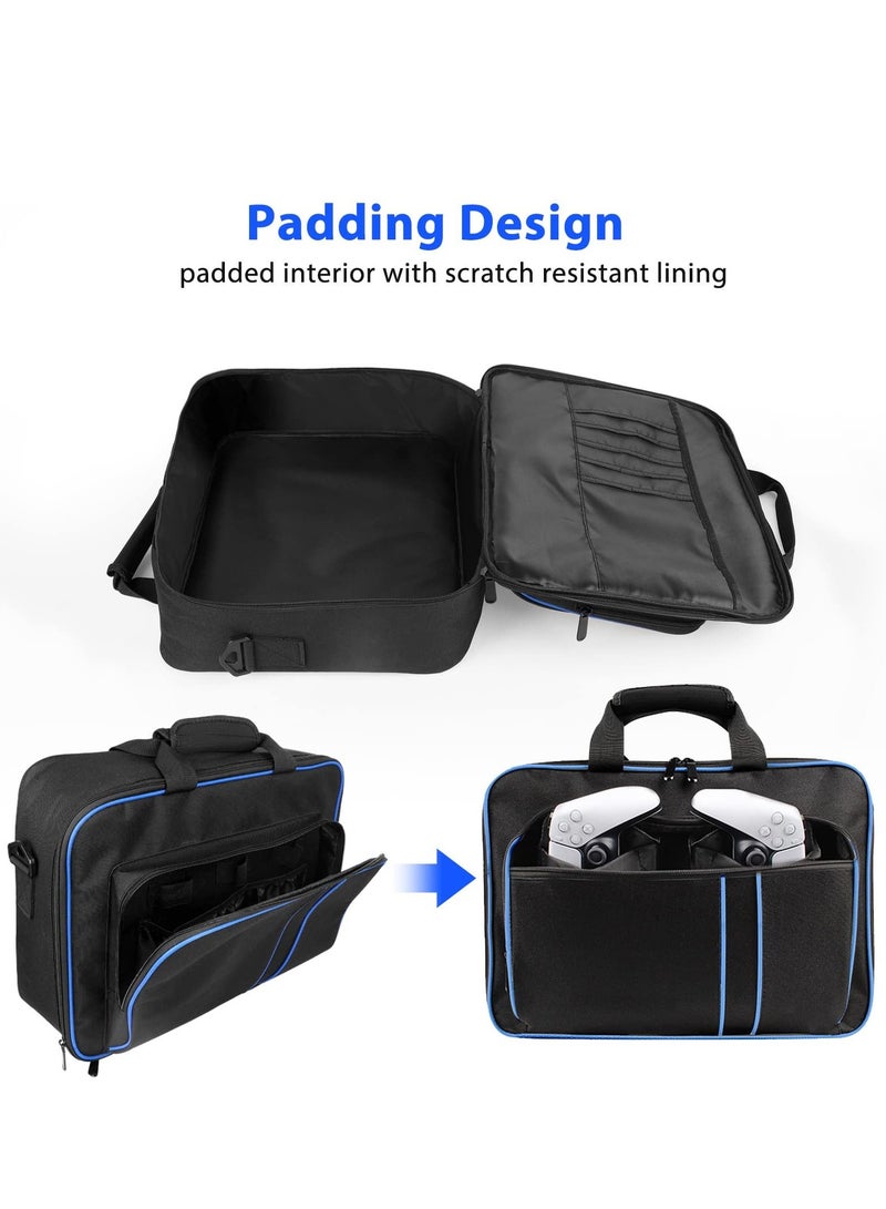 Y&D Carrying Case for Ps5, Game Console Handle Storage Bag Protection Bag, Large Capacity Accessories Portable Shoulder Games, Headset and Gaming  - Image 3