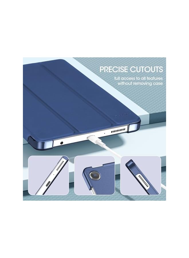 Procases For Galaxy Tab A9 Case Slim Stand Hard Back Shell Protective Smart Cover Case For Galaxy Tab A9 2023 Sm X110 Navy - Image 5