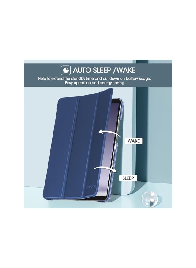 Procases For Galaxy Tab A9 Case Slim Stand Hard Back Shell Protective Smart Cover Case For Galaxy Tab A9 2023 Sm X110 Navy - Image 4