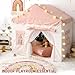 Sherilyn Kids Play Tent with Double Door Childrens Playhouse Tents Pink Portable Fantasy Adventure Castle for Girls Kids Tent with Mat House Toys for Girl Birthday Christmas House Gift - Image 4
