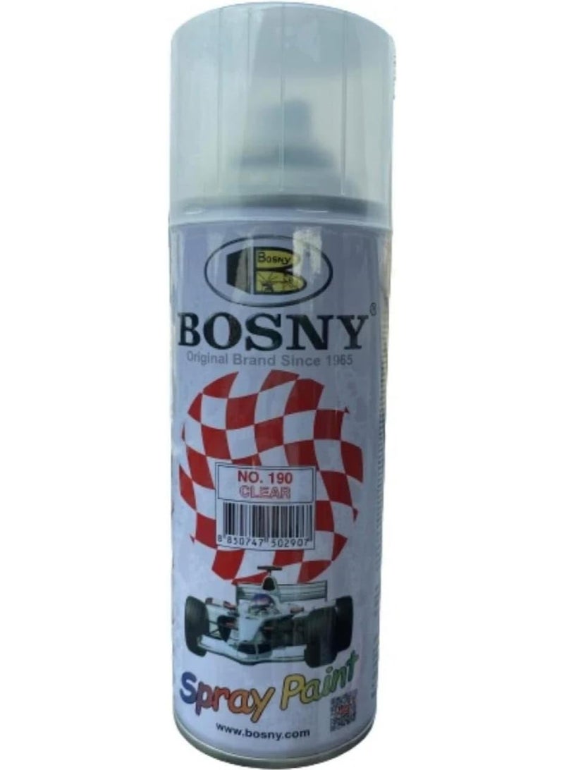 BOSNY NO. 190 CLEAR SPRAY PAINT