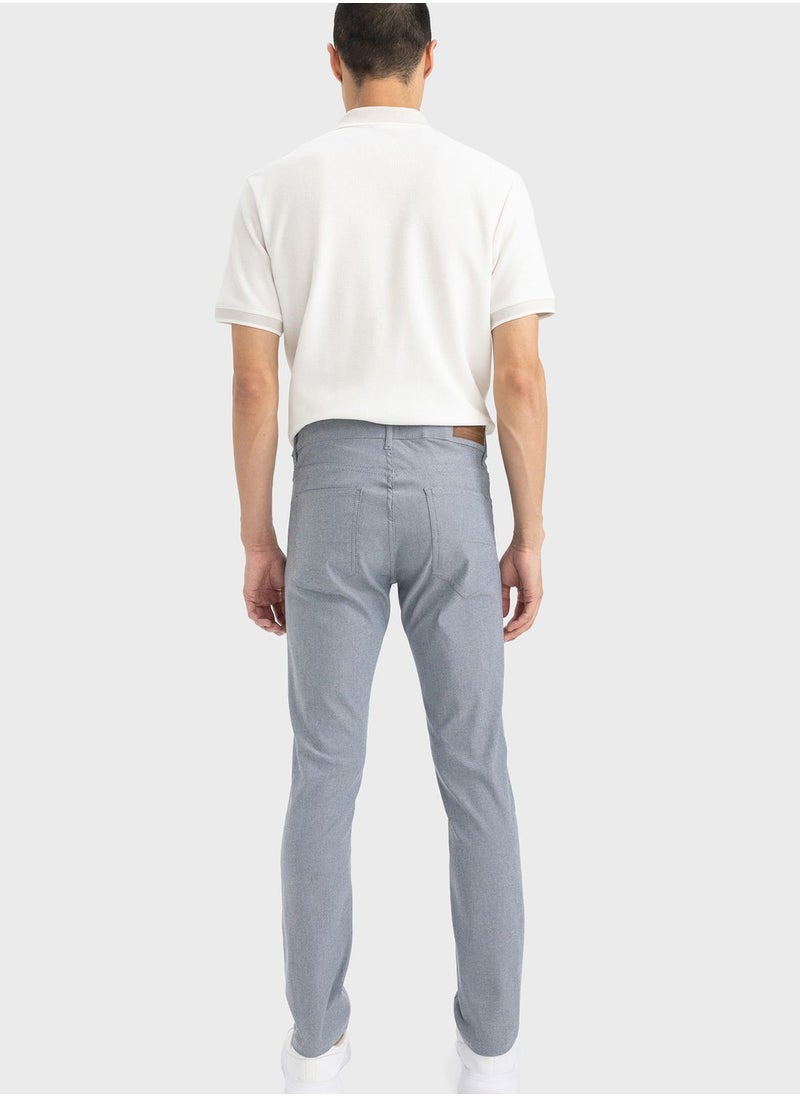 DeFacto - Mid Wash Slim Fit Chinos - Image 1