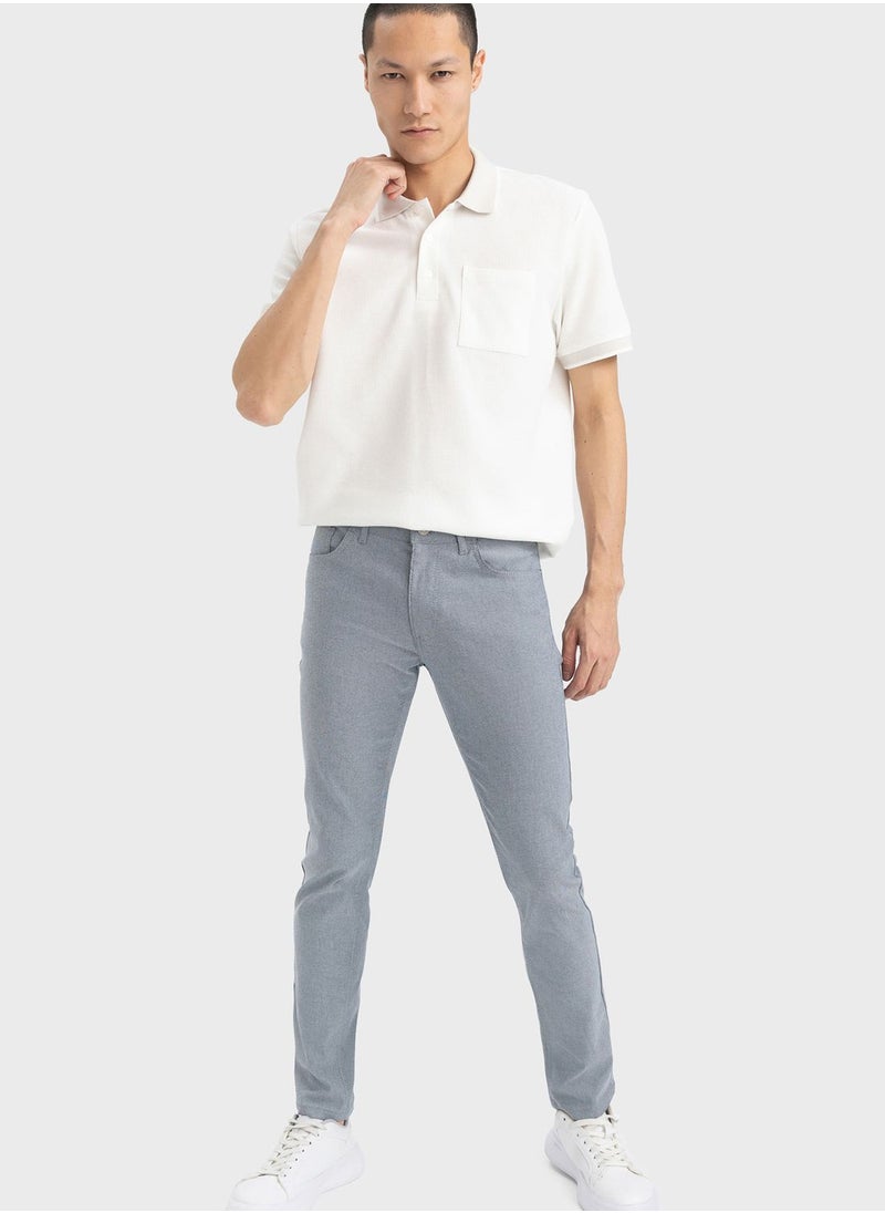 DeFacto - Mid Wash Slim Fit Chinos - Image 1