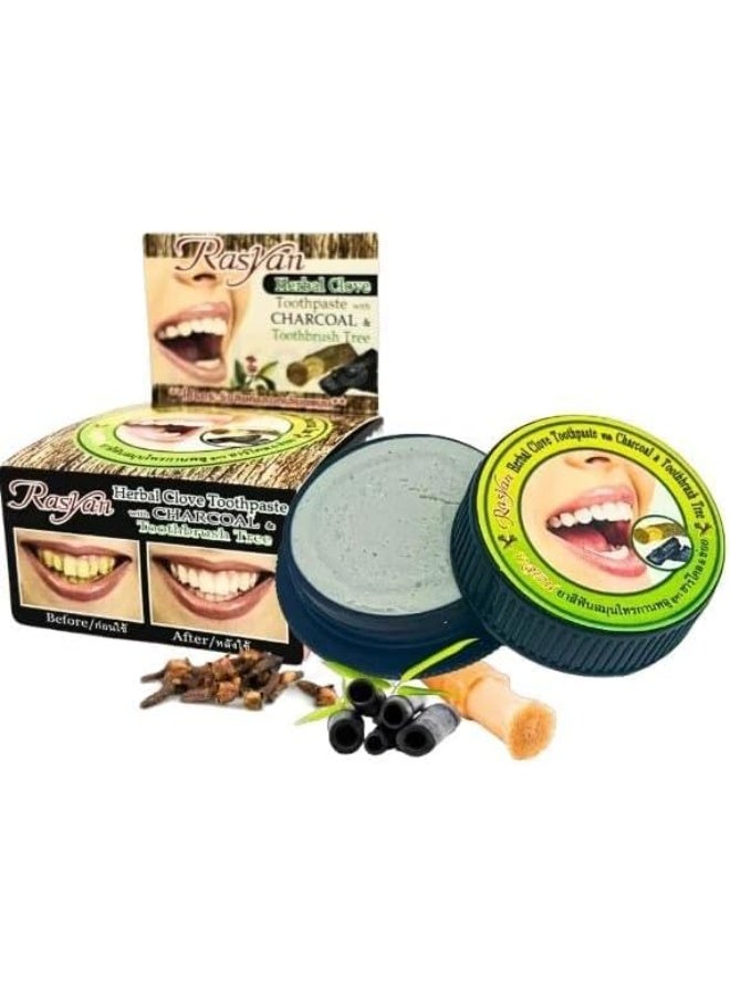 Rasyan Herbal Clove Charcoal Toothpaste, 25g - Image 2