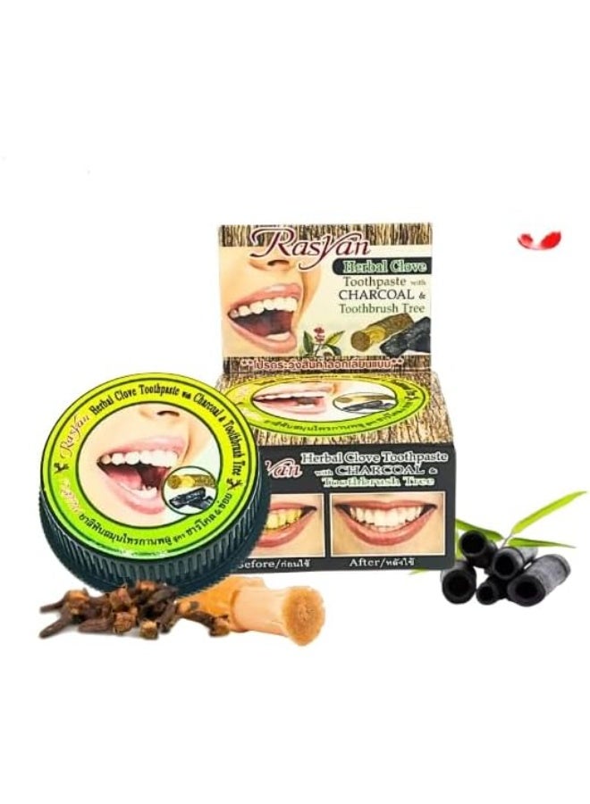 Rasyan Herbal Clove Charcoal Toothpaste, 25g - Image 1