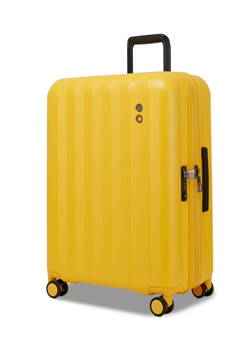 Echolac Amos Pro Hardcase Expandable 4 Double-Wheeled 75 cm Check-In Luggage Trolley - Yellow - Image 3