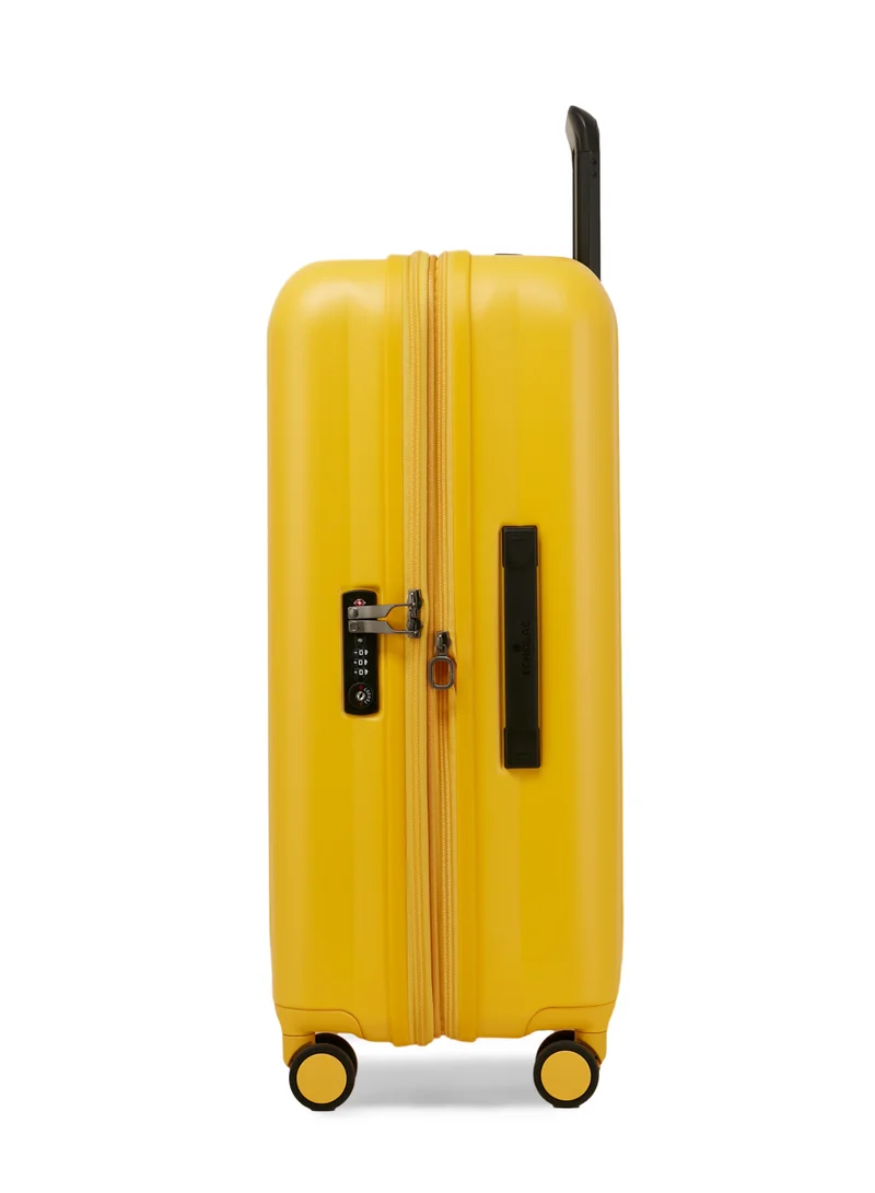 Echolac Amos Pro 4 Double Wheel 75cm Check-In Luggage Trolley Yellow