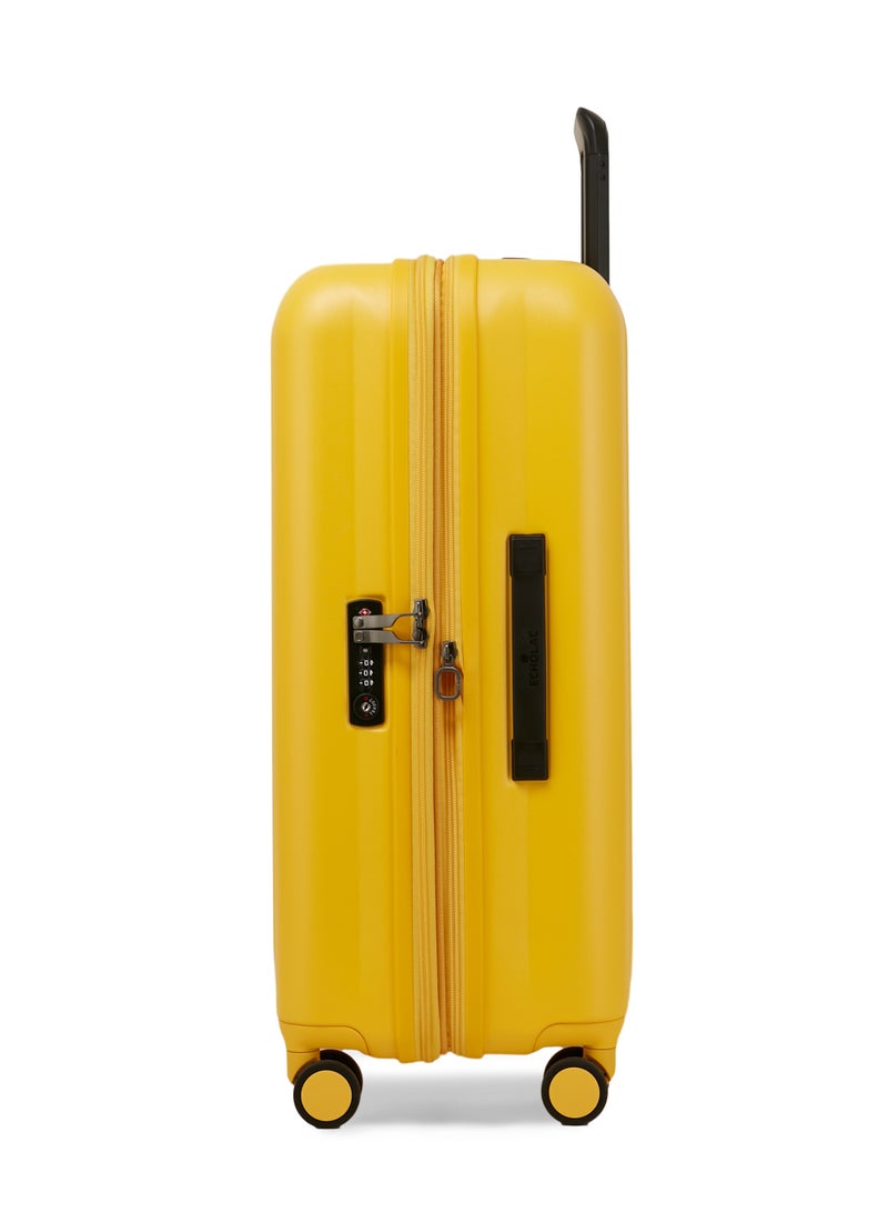 Echolac Amos Pro Hardcase Expandable 4 Double-Wheeled 75 cm Check-In Luggage Trolley - Yellow - Image 5
