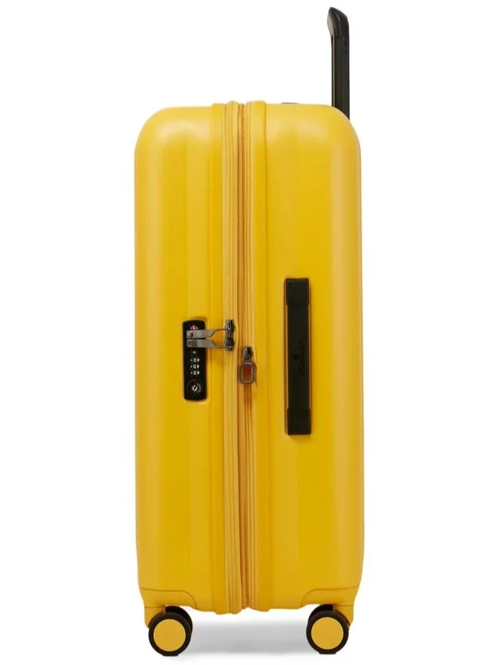 Echolac  Amos Pro 75 Cm Hardcase 4-Double Wheeled Expandable Check-In Luggage Trolley - Yellow  | Best Price UAE