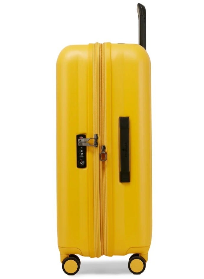 Echolac Amos Pro 75 Cm Hardcase 4-Double Wheeled Expandable Check-In Luggage Trolley - Yellow - Image 5