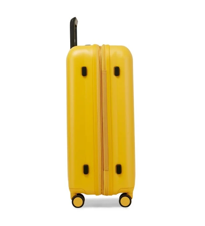 Echolac  Amos Pro 75 Cm Hardcase 4-Double Wheeled Expandable Check-In Luggage Trolley - Yellow  | Best Price UAE