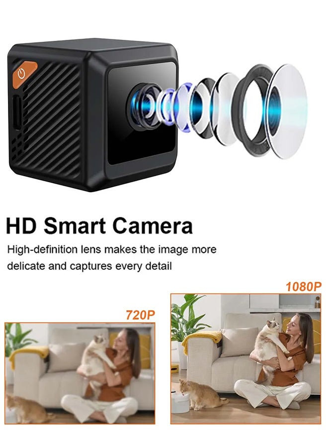 Generic HD1080P Mini Camera Strong Magnetic Wireless WiFi Camera, included 128G TF Card, Baby Monitor Pet Detection Home Safety Security Night Vision Camera  - Image 2