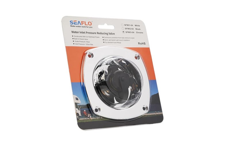 SEAFLO Wall Mount Pressure Regulated Water Inlet (Chrome) - Image 3