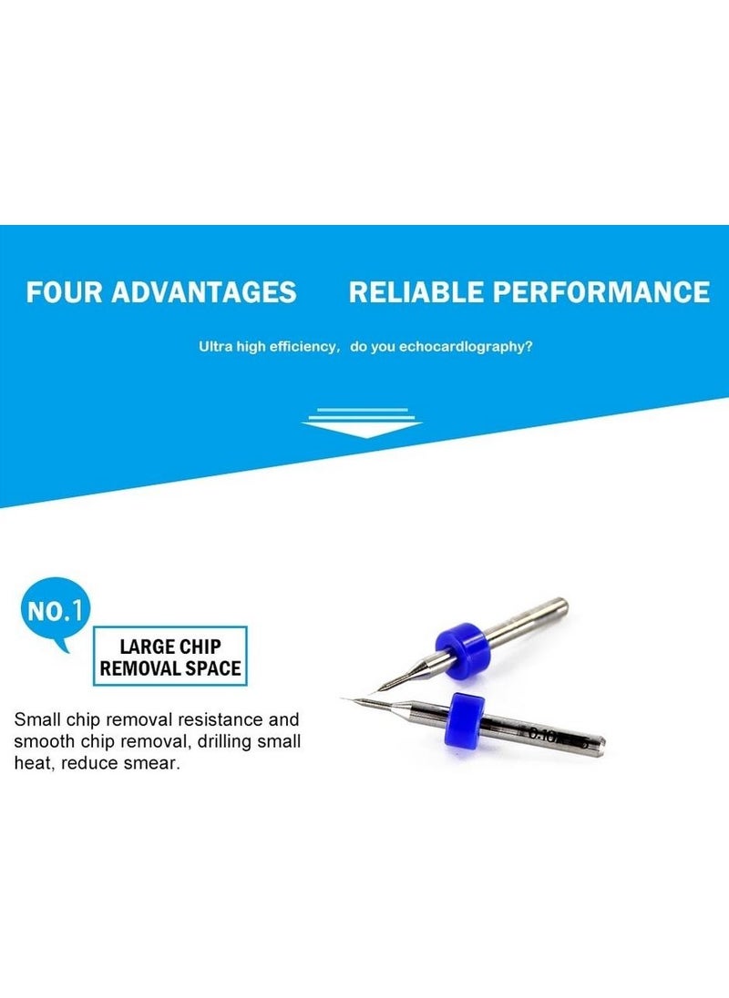 Profisher - Profi̇sher PCB Drill Bit 0.1 mm Tungsten Micro Carbide 10's - Image 1