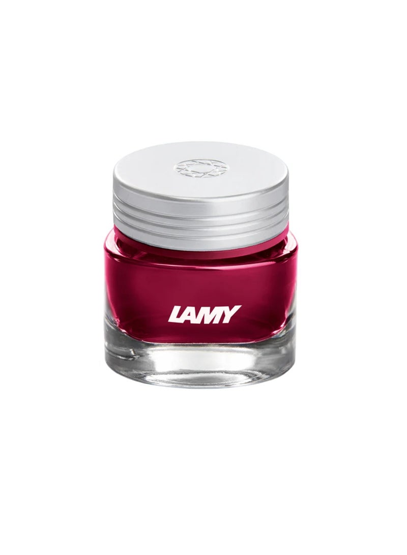 LAMY Crystal Ink Bottle For Fountain Pens And Calligraphy 30ml Content Ruby Ink Colour - Image 5