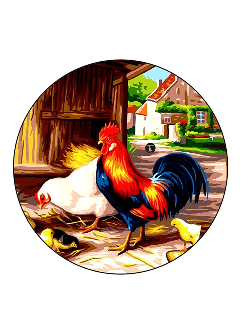 RKN Vintage Art Printed Large Pin Multicolour - Image 2