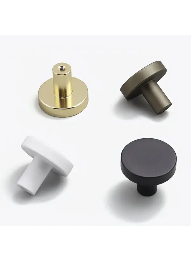 Bright Golden Aluminum Drawer Cabinet Handles Set With Screws 10pcs - Image 2