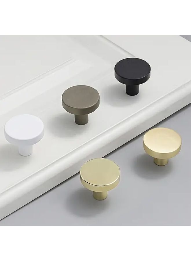 Bright Golden Aluminum Drawer Cabinet Handles Set With Screws 10pcs - Image 4