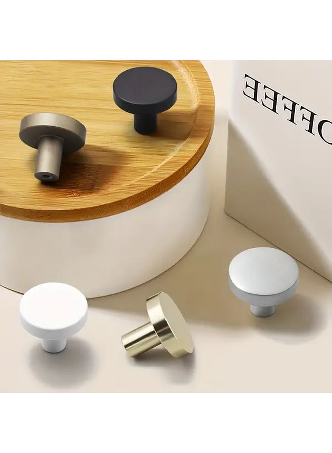 Bright Golden Aluminum Drawer Cabinet Handles Set With Screws 10pcs - Image 1