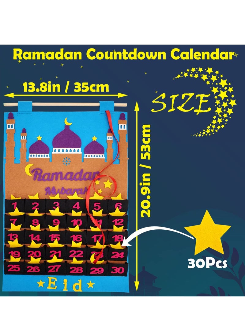 عام عيد الأضحى المبارك رمضان التقويم محلية الصنع للأطفال هدية العد التنازلي مسلم بلعام شعر العد التنازلي التقويم - Image 3