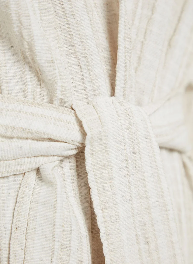 trendyol Belted Pocket Detail Kimono