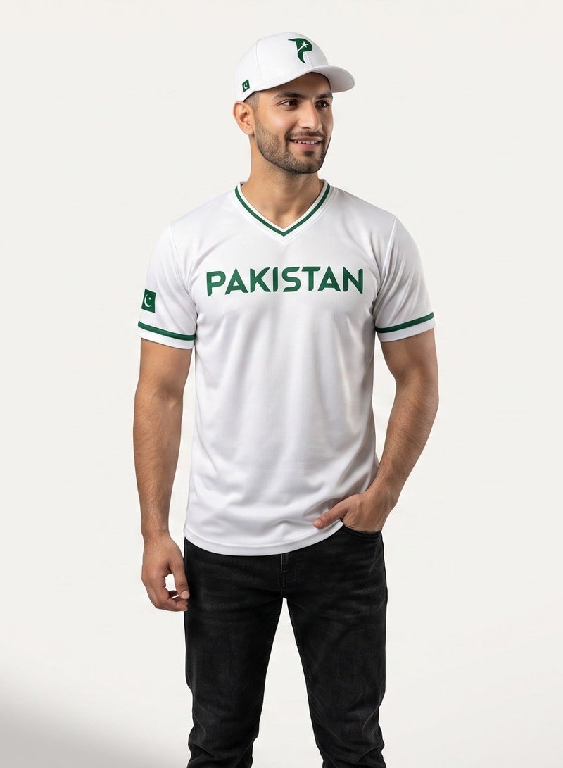 Baseball United Pakistan Baseball National Team Men's Lifestyle V-Neck Jersey - Image 1